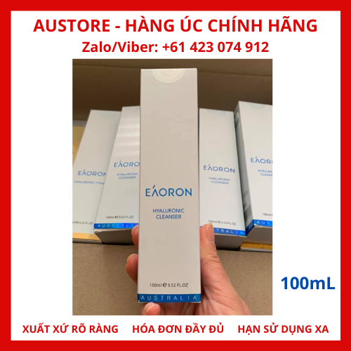 [Bill Úc] Eaoron Hyaluronic Cleanser 100ml - Sữa Rửa Mặt Eaoron Hyaluronic 100mL
