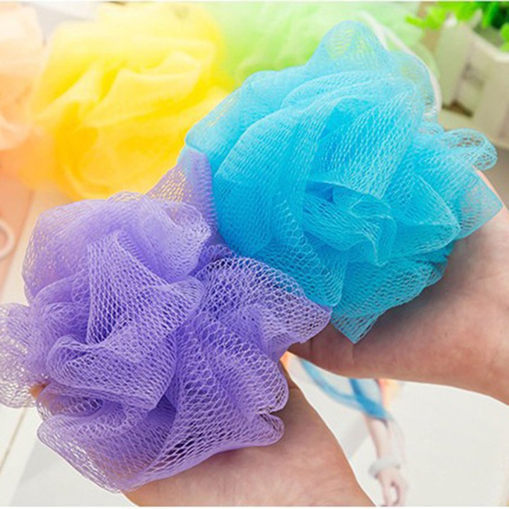 Bông Tắm mềm mịn tạo bọt cao cấp - nhiều màu giá rẻ ( SHOP GIAO M ÀU NGẪU NHIÊN THEO HÌNH)