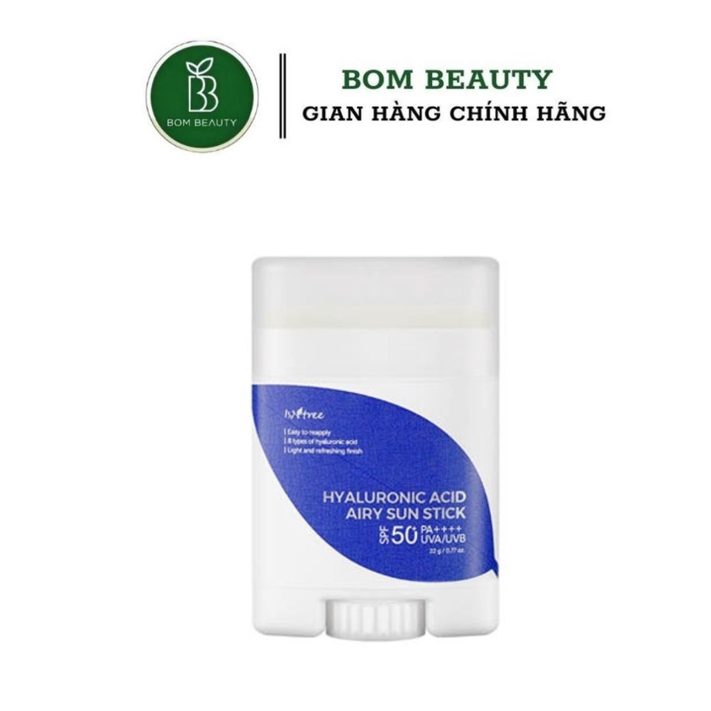 Kem chống nắng dạng thỏi ISNTREE hyaluronic acid airy sun stick bản mới