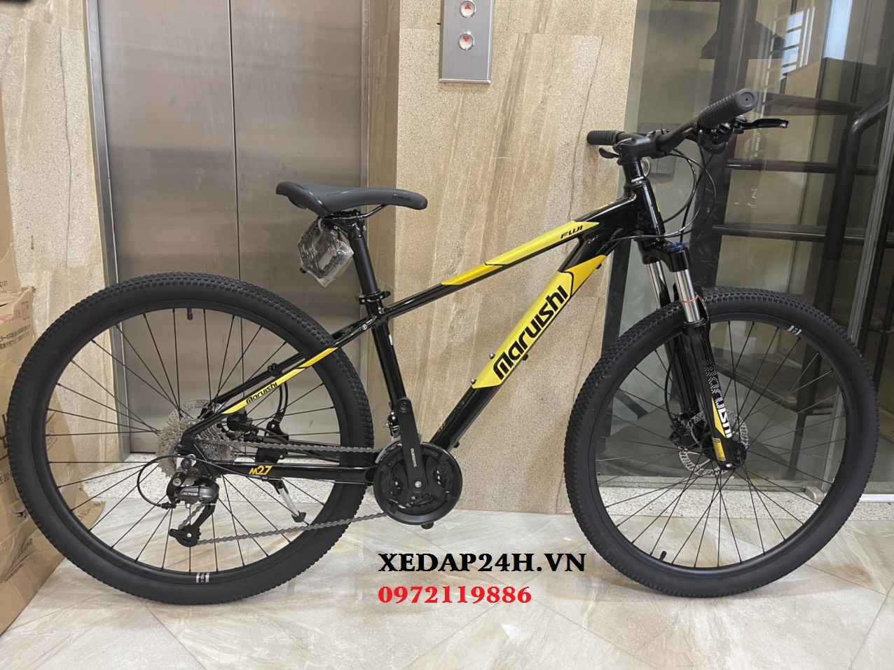 xe đạp địa hình MARUISHI FUJI khung nhôm 27 tốc độ, thương hiệu Nhật