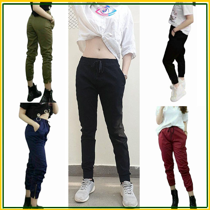 [ NHIỀU MÀU LỰA CHỌN ] Quần jogger nam nữ quần kaki nam nữ quần thời trang nam nữ quần dài khóa zip và trơn có size cho nam và nữ riêng 01