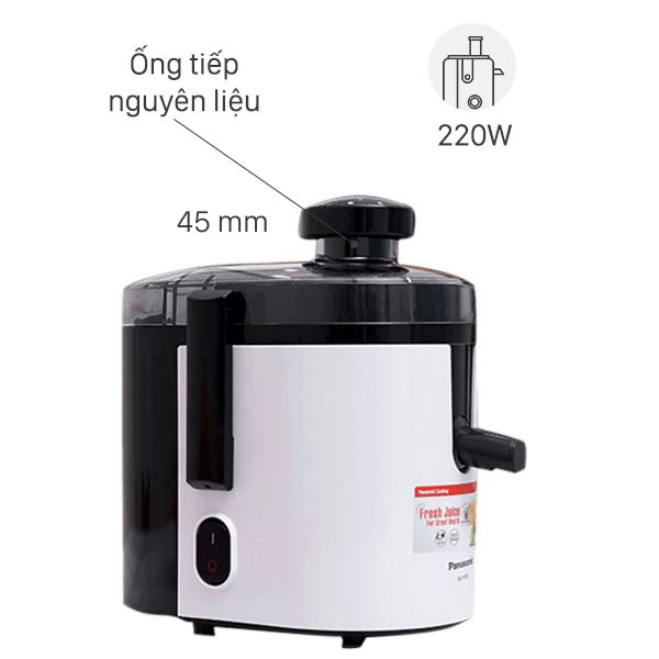Máy ép trái cây panasonic mj-h100wra chính hãng 100% bảo hành 12 tháng