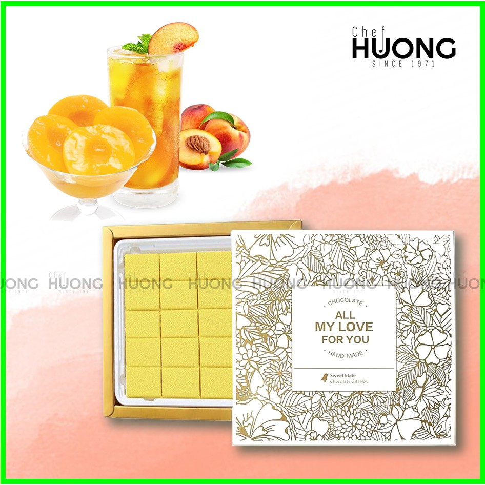 Socola tươi Nama Chocolate Vị Đào - Sô cô la Nhật Bản - Chef Hương