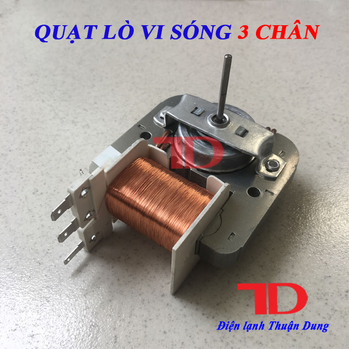 Quạt lò vi sóng 3 chân, mô tơ lò vi sóng, motor lò vi sóng - Điện Lạnh Thuận Dung