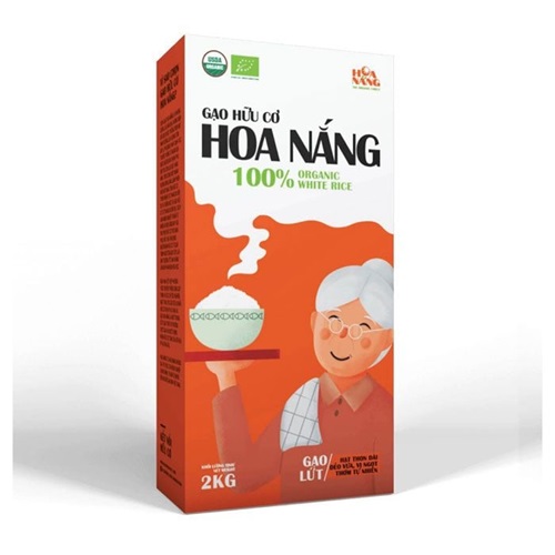 Gạo lứt hữu cơ Hoa Nắng 2kg