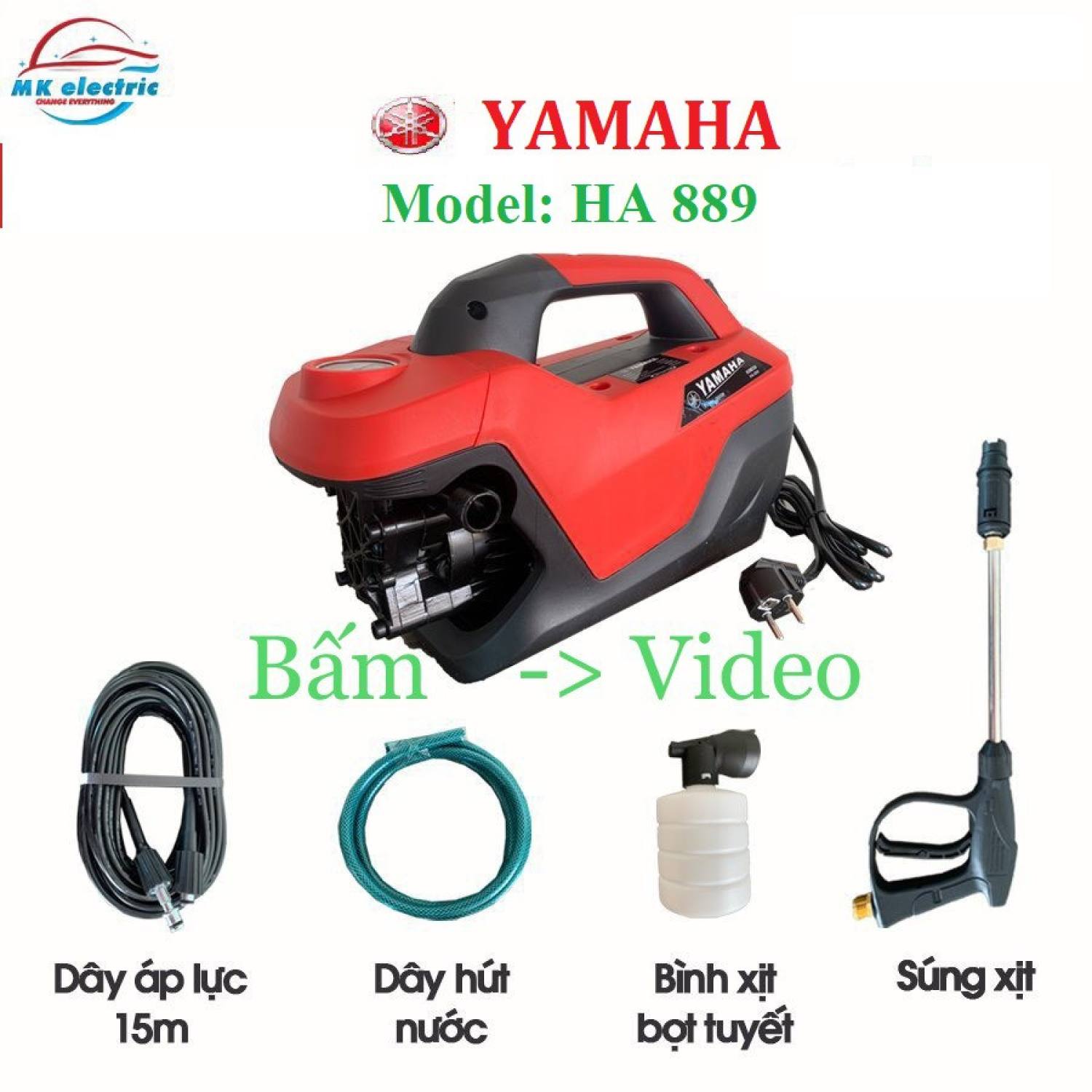 Máy rửa xe mini i máy rửa xe cao áp yamaha 3800w ha889 - có áp chống giật - chống cháy