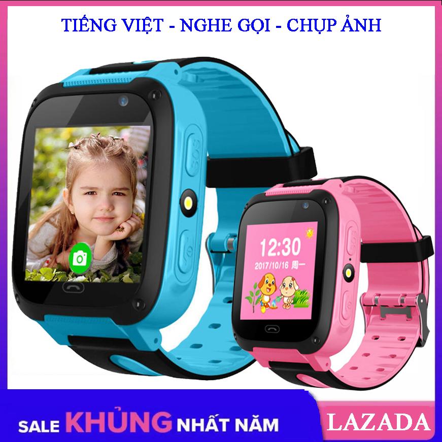 [Tiếng Việt] Đồng Hồ Thông Minh Định Vị Trẻ Em Q20 Hỗ Trợ Camera 2Mpx chụp ảnh từ xa, nghe lén