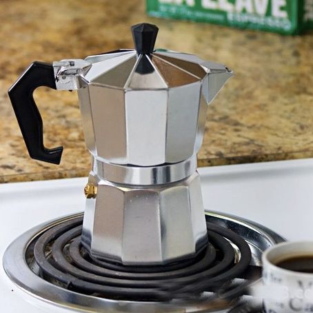 Bình pha cà phê mini inox moka 50ml - phong cách kiểu ý - ấm pha cafe