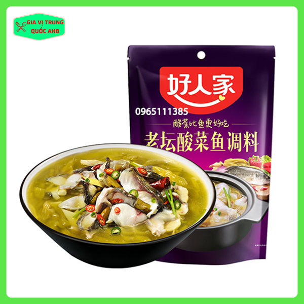 Gia Vị Nấu Cá Dưa Chua Cay Tứ Xuyên 350g