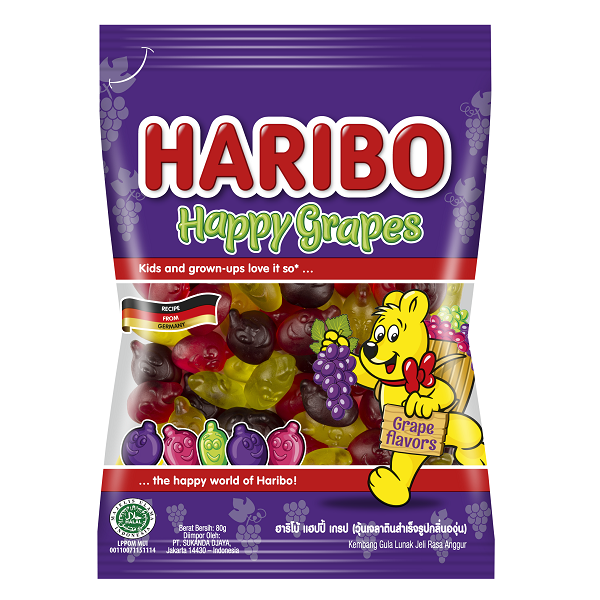Kẹo dẻo haribo gói 80g