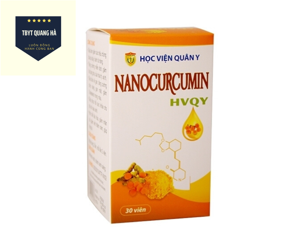 Viên uống nano curcumin hỗ trợ viêm loét dạ dày, tá tràng, hóa trị, xạ trị, suy giảm chức năng gan, phụ nữ da nhăn, sạm da, nám da, phụ nữ sau sinh học viện Quân Y- TBYT Quang Hà