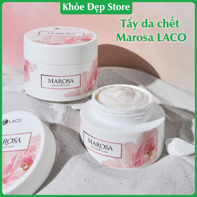 Tẩy tế bào chết da mặt và môi Marosa - Tẩy da chết dịu nhẹ cho da dầu mụn nhạy cảm hiệu quả - Trả lại làn da sáng khỏe mềm mịn