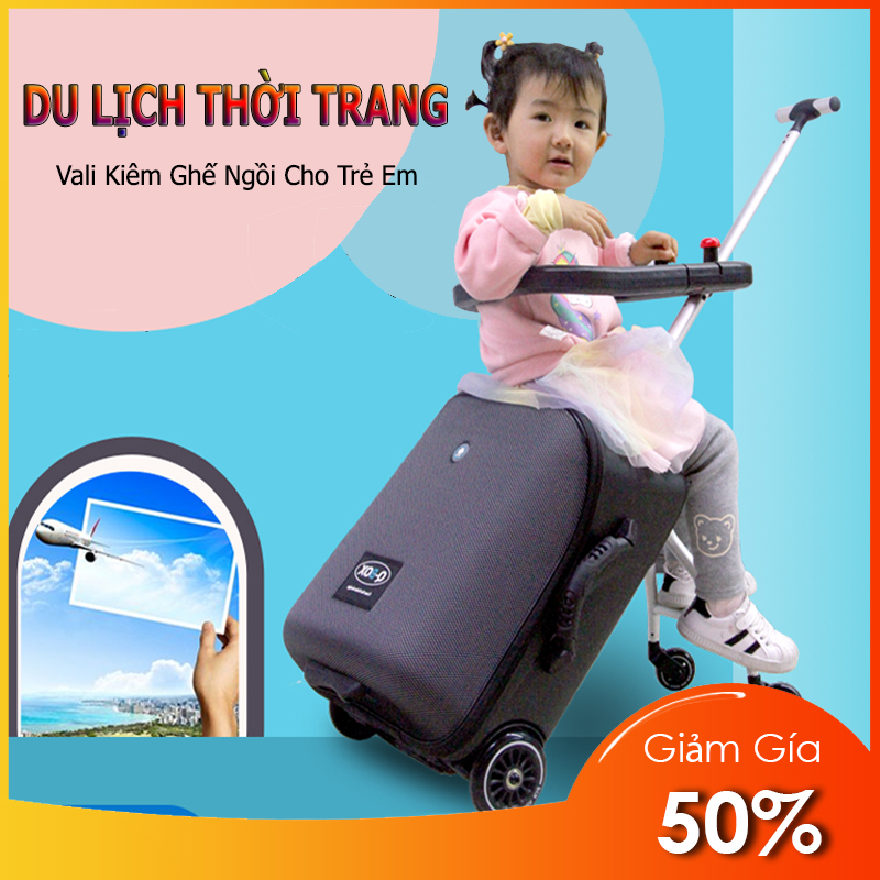 Vali du lịch cho bé ,Vali ghế ngồi cho bé chịu tải 50kg,Vali kéo cho bé trai bé gái cao cấp,Vali du lịch xách tay HAZA.SHOP