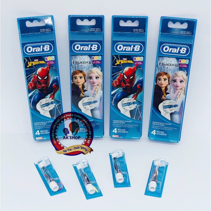 Đầu Bàn Chải Điện Trẻ Em, Đầu Bàn Chải Điện Trẻ Em Thay Thế Oral B , Đầu Bàn Chải Điện