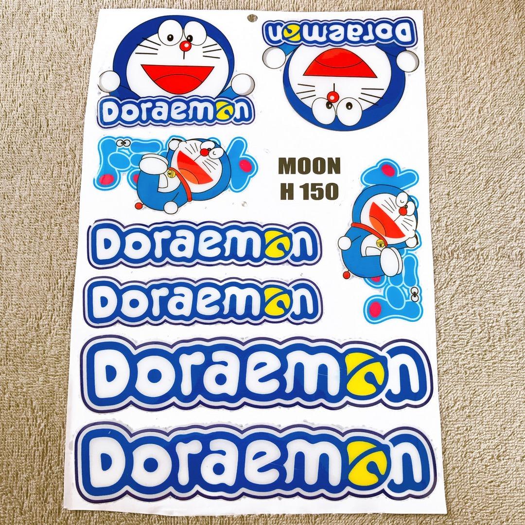NGUYÊN BỘ TEM NỔI DÁN XE MÁY DÁN TRANG TRÍ NHÀ CỬA HOẶC DỤNG CỤ CHO BÉ DORAEMON DOREMON MẪU H150