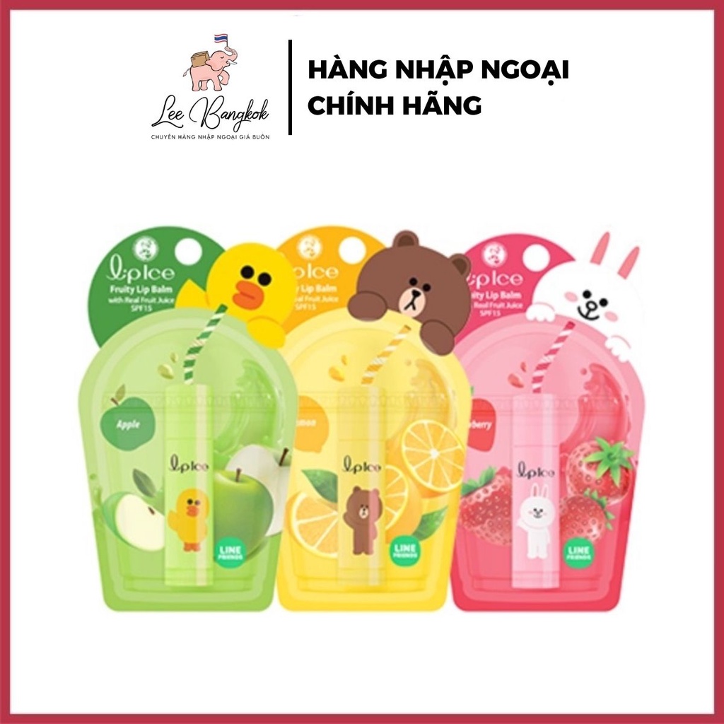 Son dưỡng lipice line friends lip balm nội địa hàn 3.5g