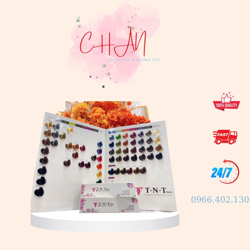 Tnt_bảng màu tnt nano - bảng màu tnt plus | thuốc nhuộm tóc tnt chính hãng
