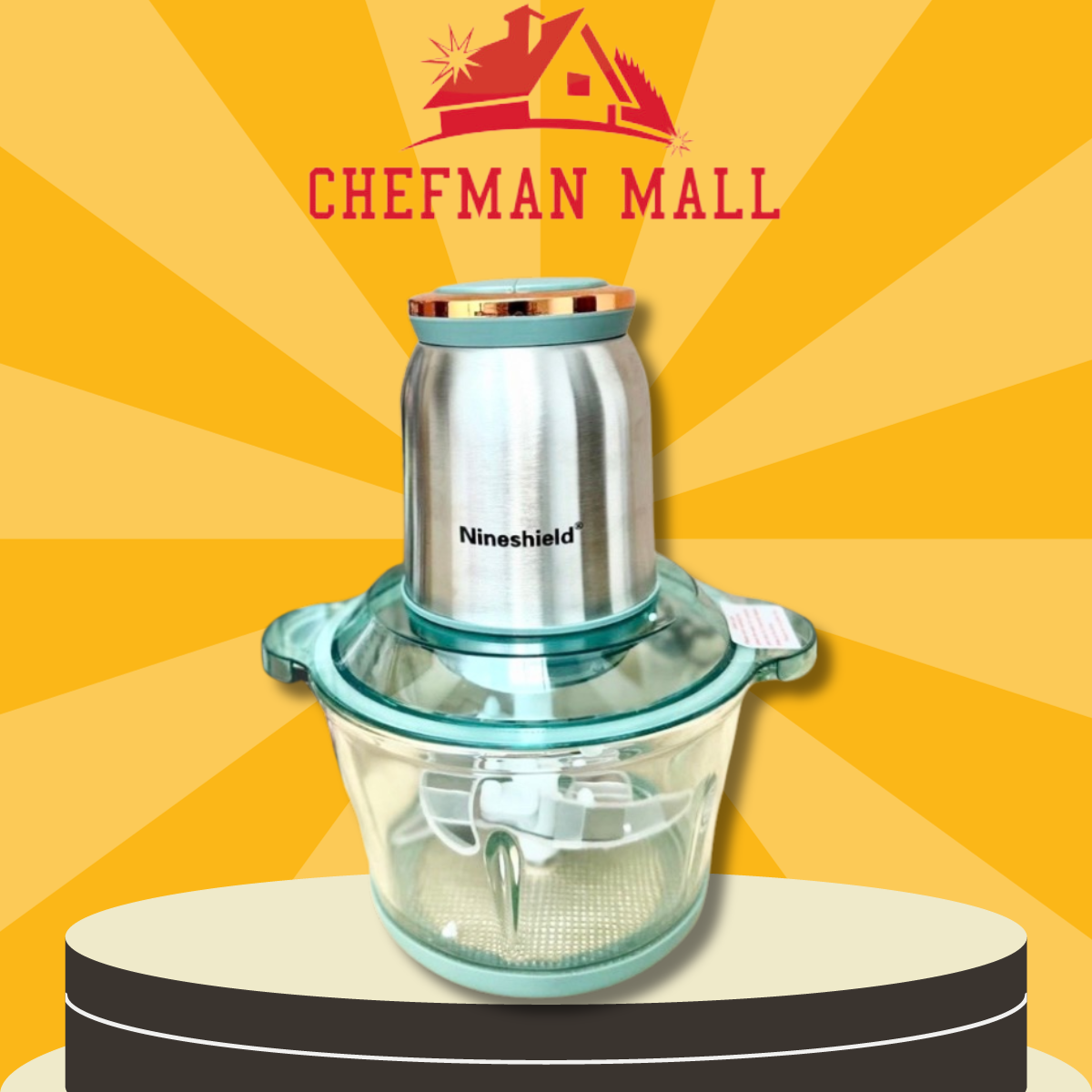 Máy xay thịt Chefman/Nineshield chính hãng xay thịt, xay sinh tố, xay cho bé ăn dặm, máy xay đa năng