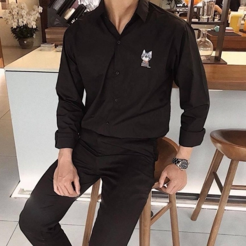 [HCM]Áo sơ mi nam dài tay in họa tiết Mã YF885 thời trang OKINAWA cực hot Chất kate lụa mềm mịnthoáng mát cho người mặc