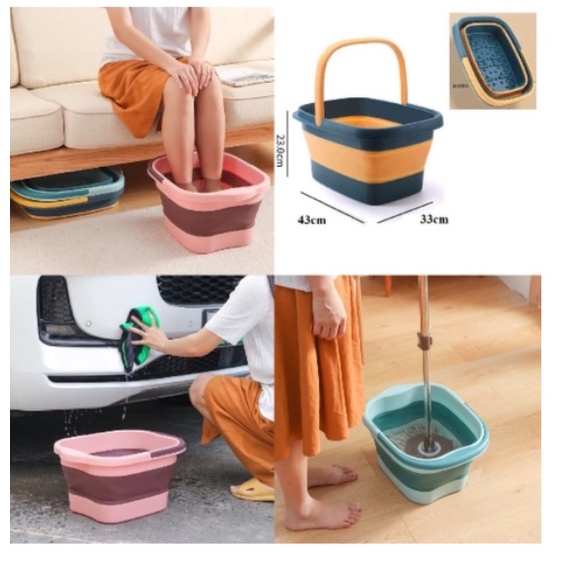 Chậu Ngâm Chân Massage Gấp Gọn Thông Minh
