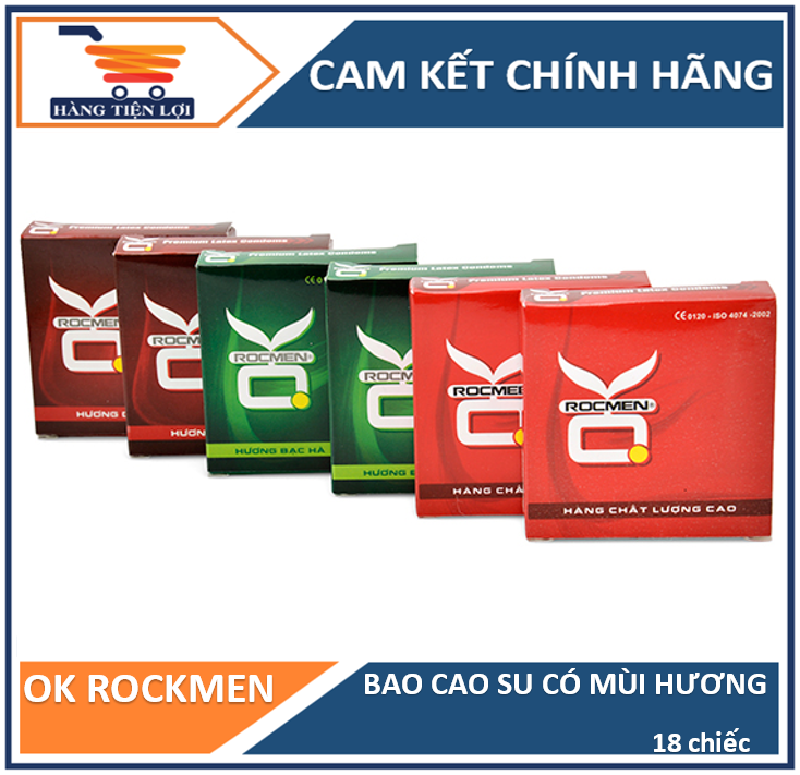 Bộ 6 hộp bao cao su ok rockmen 3 cái