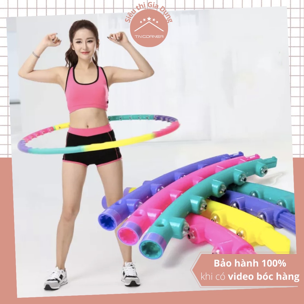 Vòng lắc eo massage HULA HOOP 98cm giảm mỡ bụng, giảm cân, eo thon