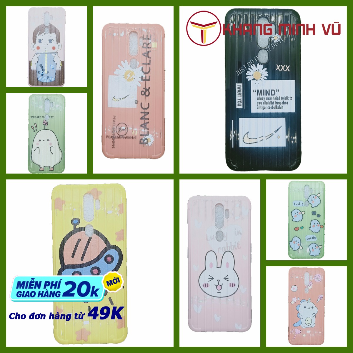 Ốp dẻo vali oppo a5 2020 / a9 2020