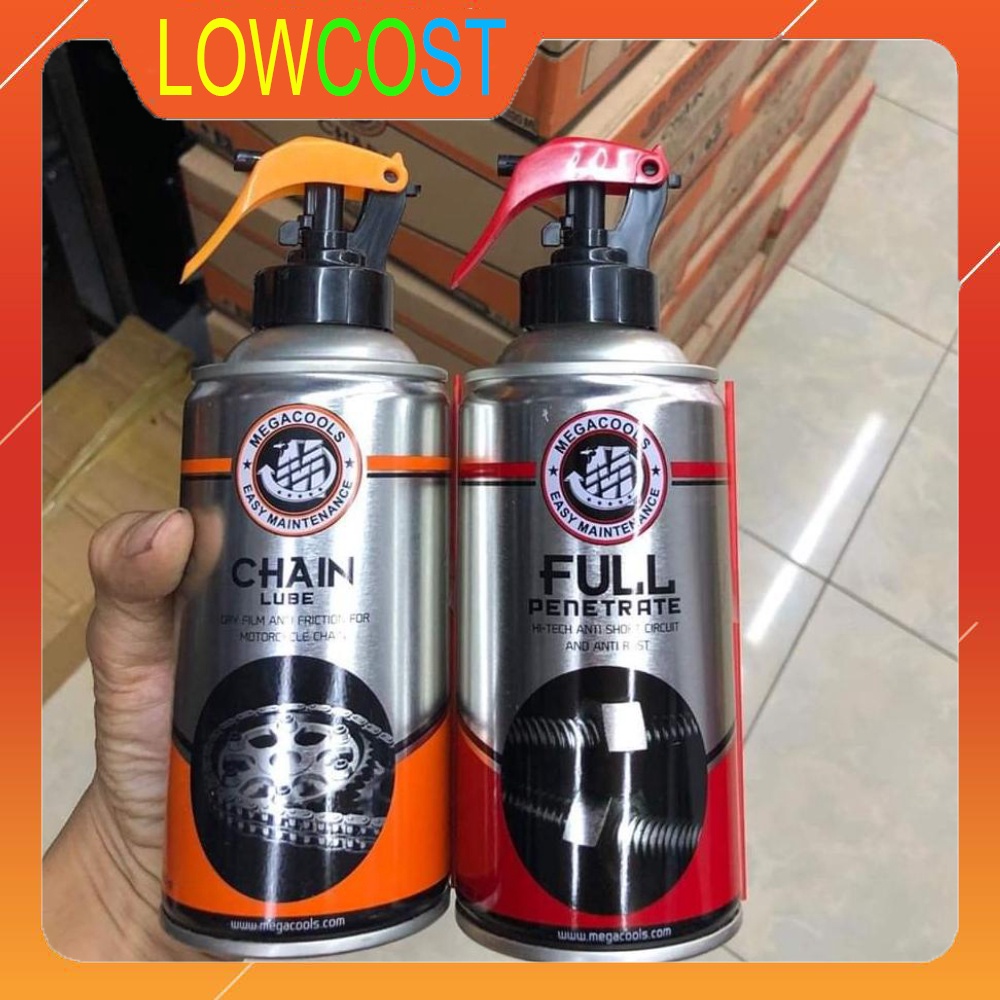 Chai xịt vệ sinh sên, rửa sên, bão dưỡng sên megacools 300ml