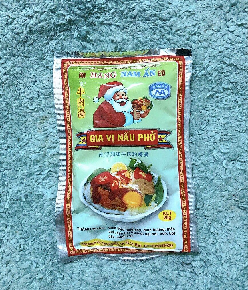 Gia vị nấu phở nam ấn gói 25g dùng để nấu phở gia vị nấu phở - freeship max - thuỳ phạm - đặc sản củ chi