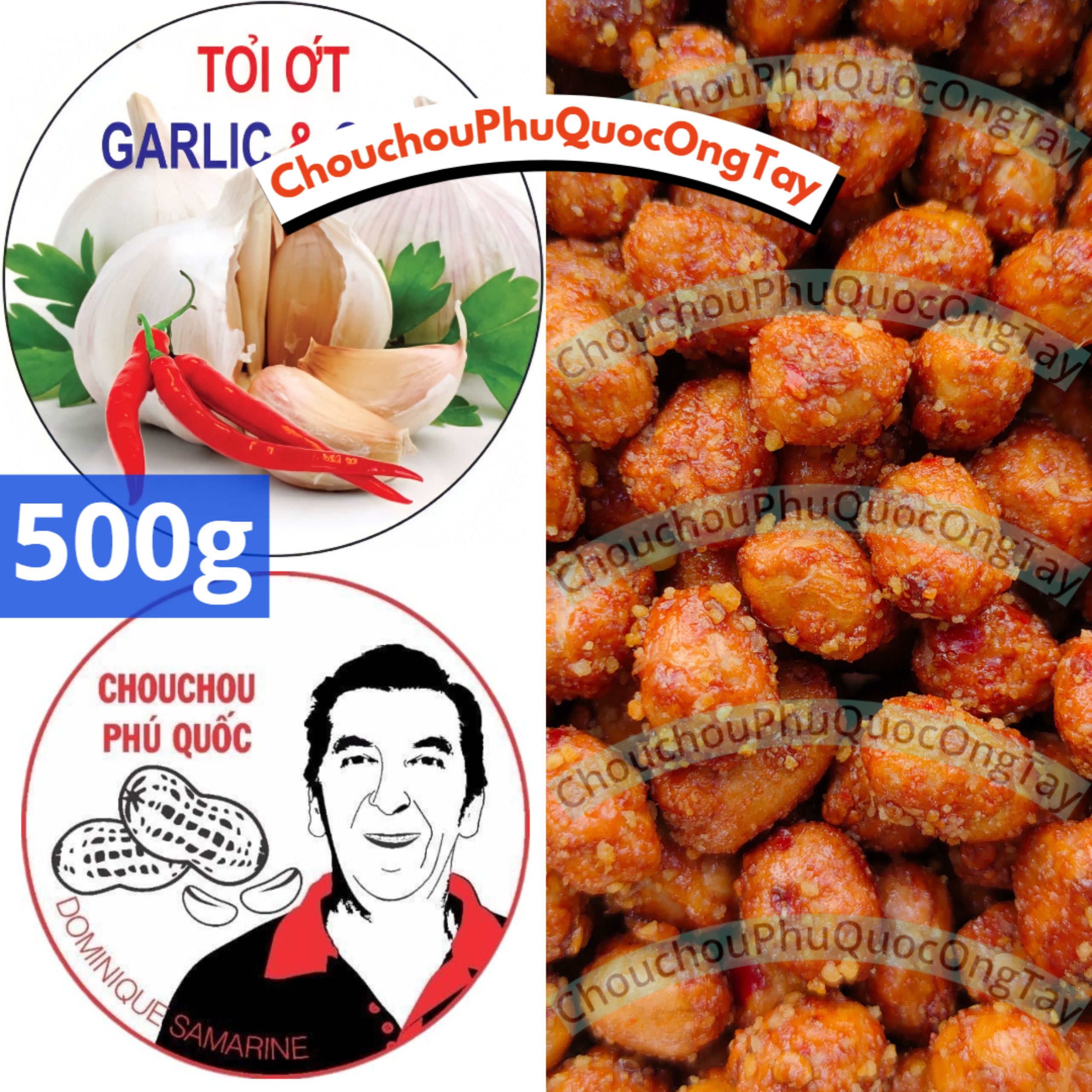 Đậu phộng tỏi ớt chouchou phú quốc ông tây