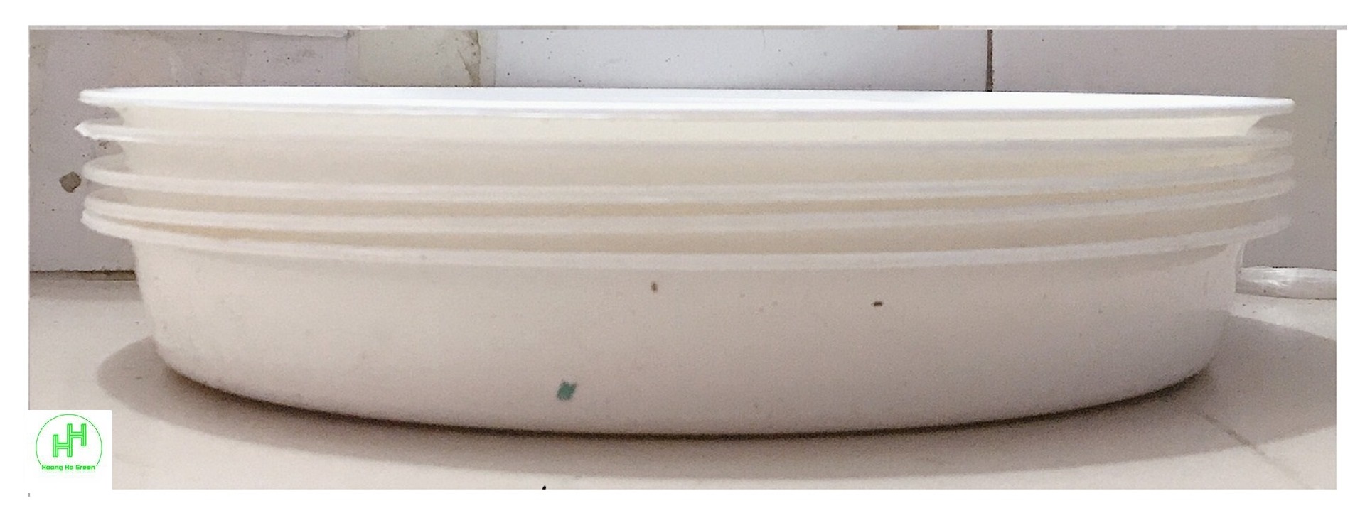 5 khay lót đế chậu d300 - màu trắng