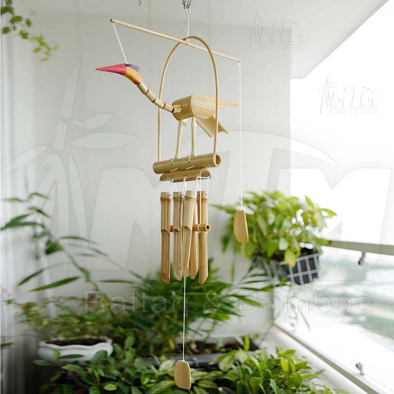 Chuông gió tre, chuông gió trúc - Con Hạc