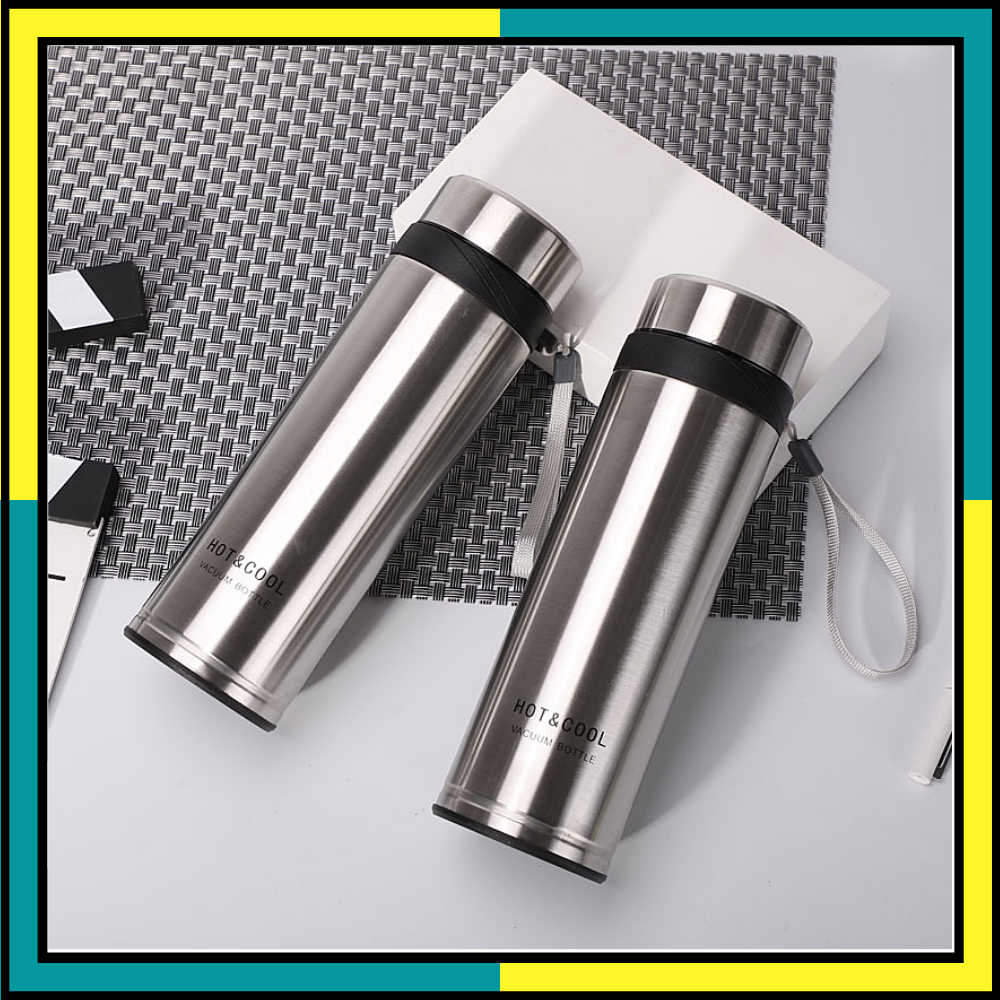 [GIÁ SỐC] Bình nước giữ nhiệt inox hot & cool có dây đeo tiện lợi, 750ml, giữ nhiệt cho cả ngày dài