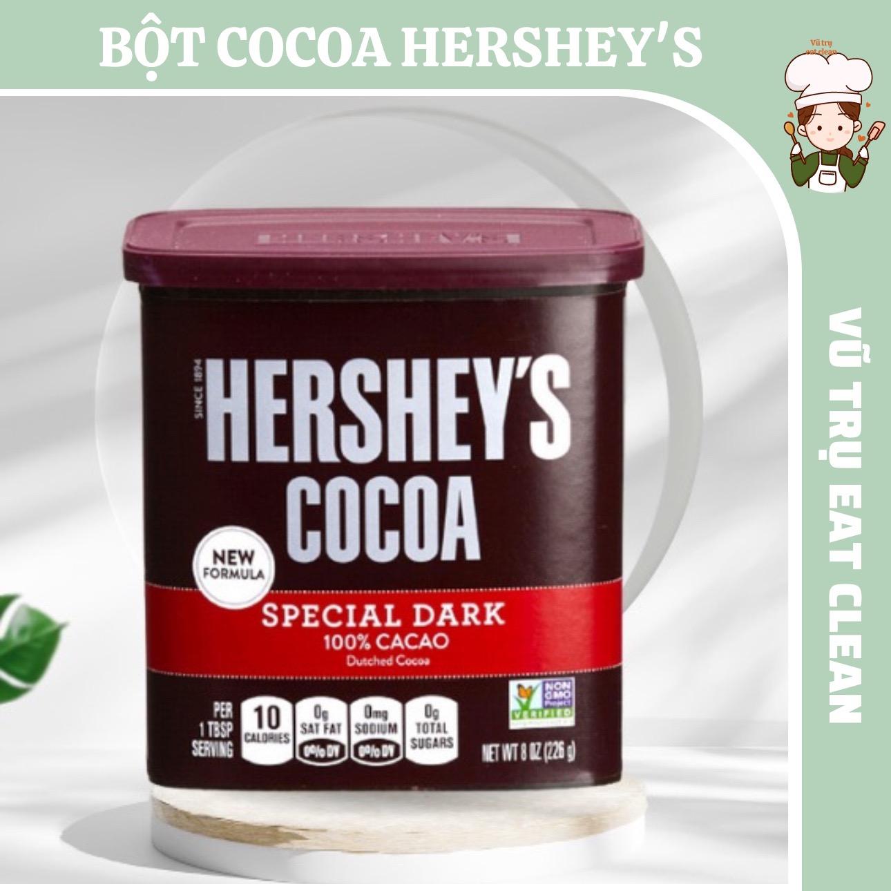 Cacao bột Nguyên chất Hershey s eat clean ,keto , gymer , không đường