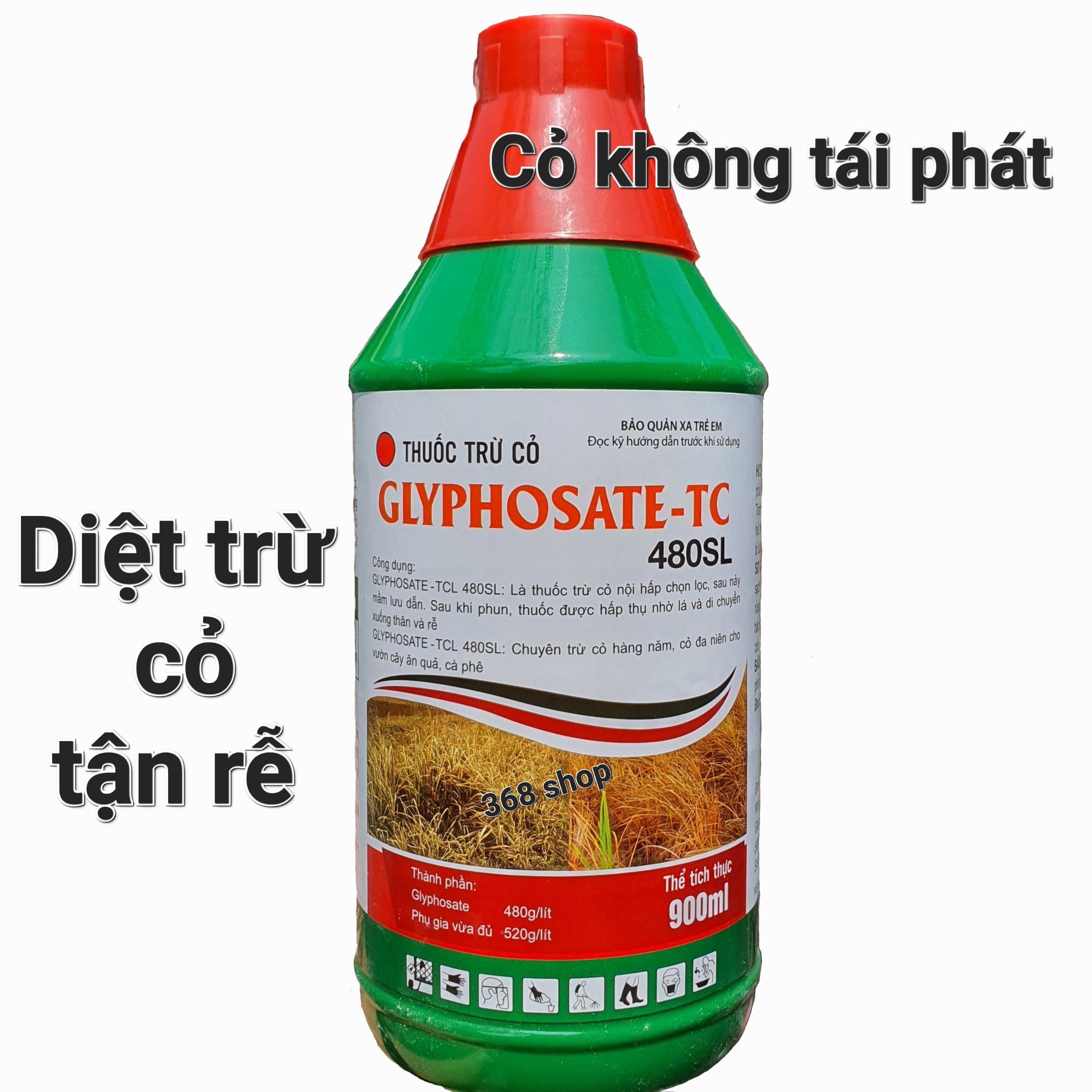 💎 Thuốc trừ cỏ Lưu Dẫn Glyphosate - TC 480SL Chai 900ml 💖