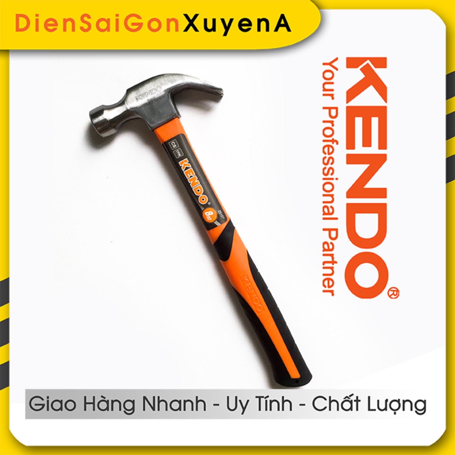 Búa đóng, nhổ đinh cán nhựa đúc cao cấp - 8OZ KENDO 25107 - Điện Sài Gòn Xuyên Á