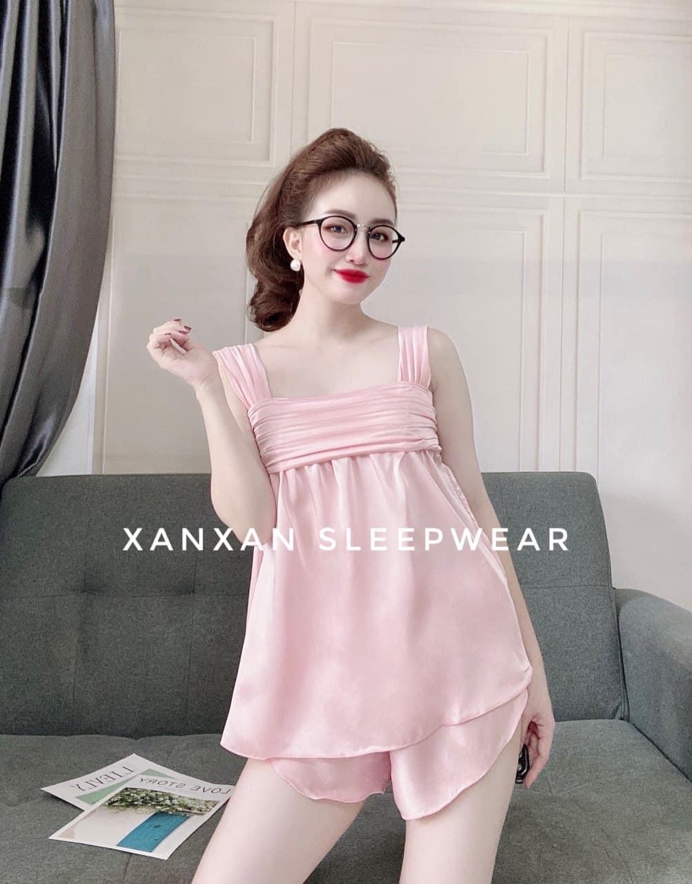 Siêu rẻ , đồ ngủ sexy, đồ bộ ngủ lụa latin dây bản free size dưới 58kg