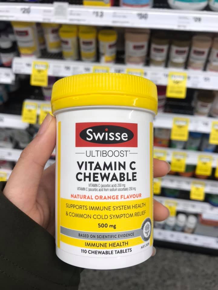 Swisse Ultiboost Vitamin C Chewable 110 viên