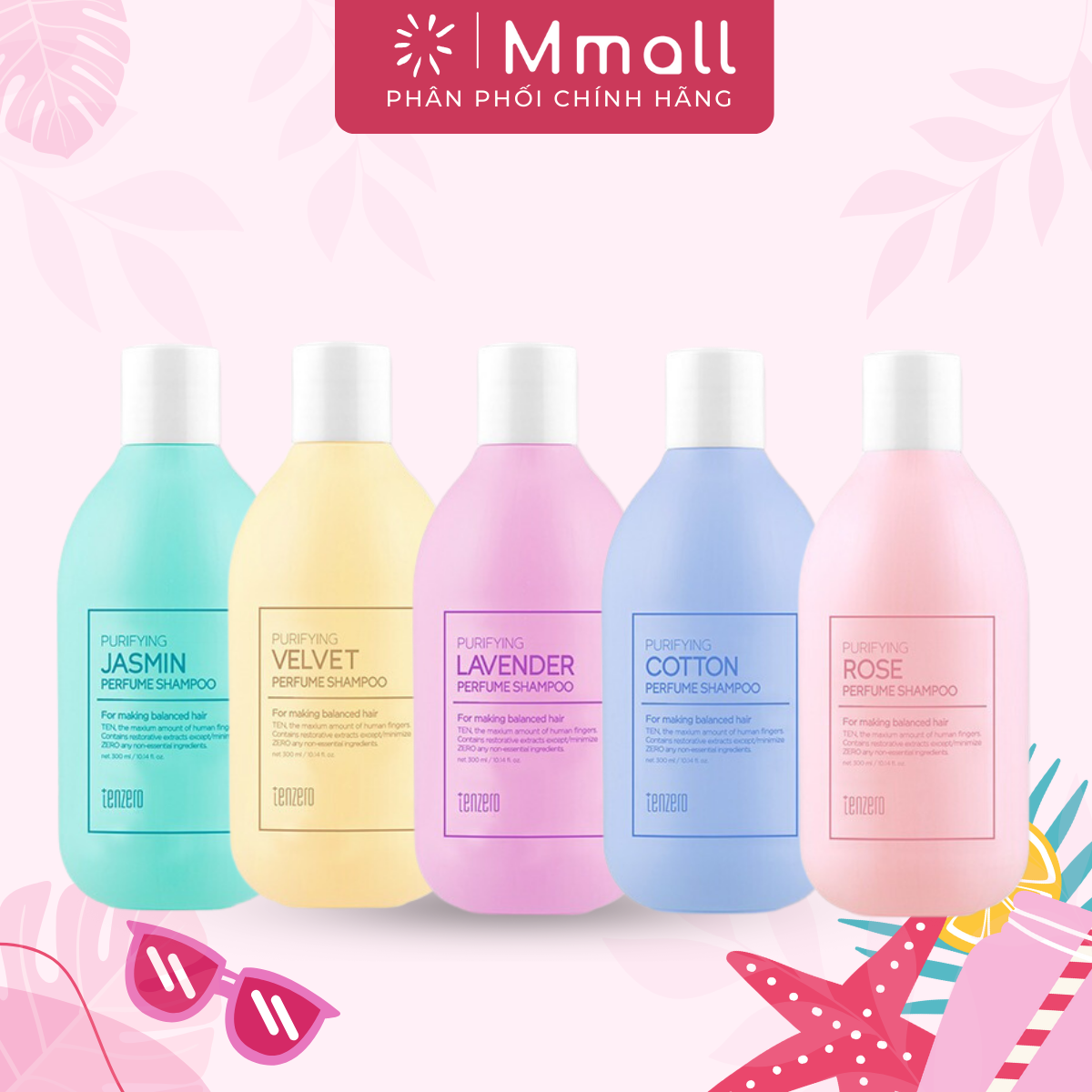 Dầu gội đầu chống gàu giảm nấm Tenzero Shampoo Hàn Quốc 300ml