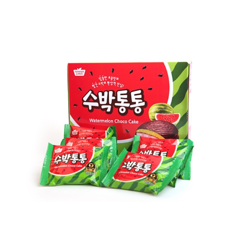 Bánh chocopie dưa hấu Hàn Quốc - Hộp 4 cái