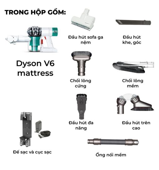 Máy hút bụi không dây giường nệm V6 Mattress