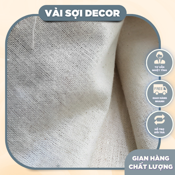 Vải canvas mộc