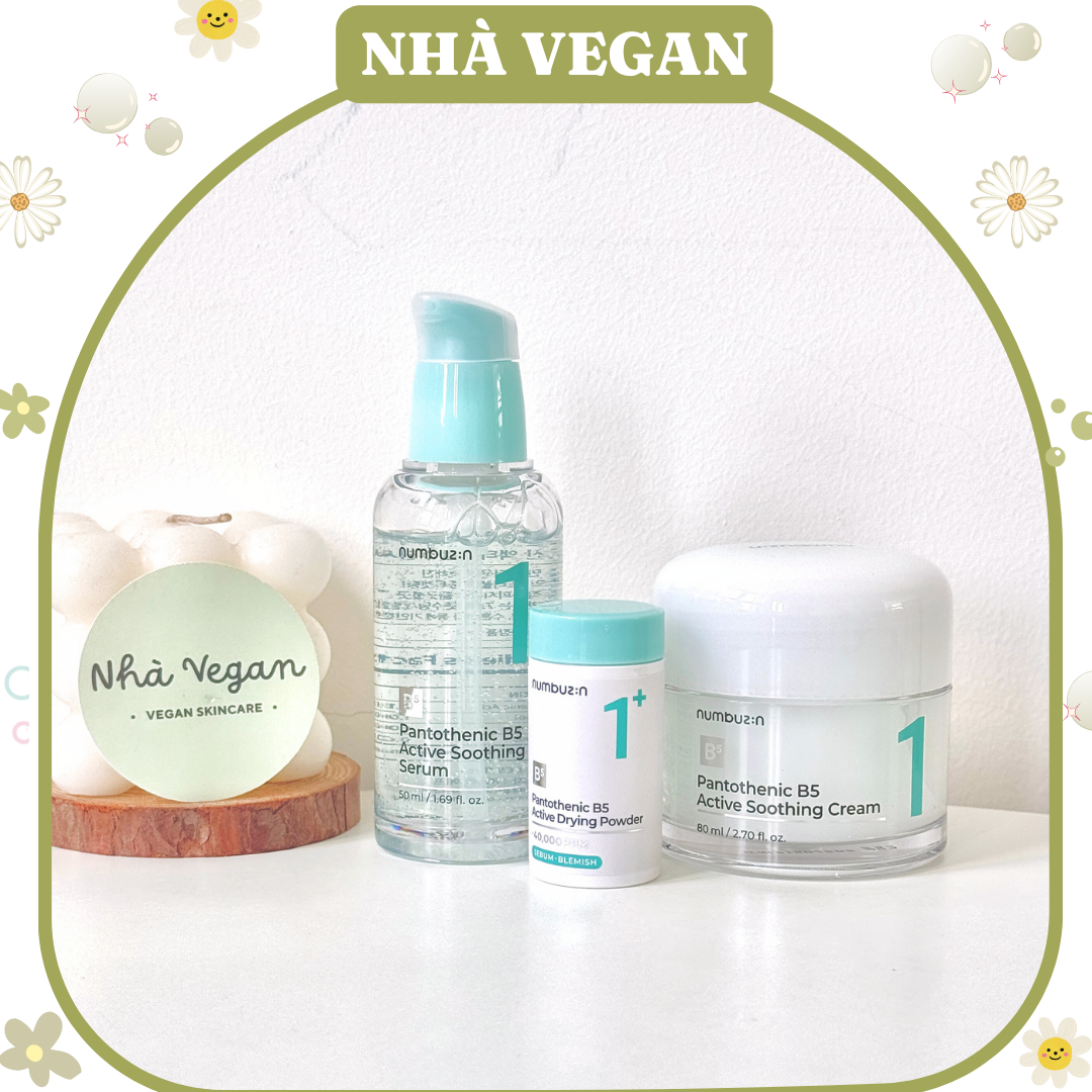KEM DƯỠNG, TINH CHẤT VÀ POWDER LÀM DỊU, GIẢM DẦU MỤN NUMBUZIN NO1 PANTOTHENIC B5 ACTIVE