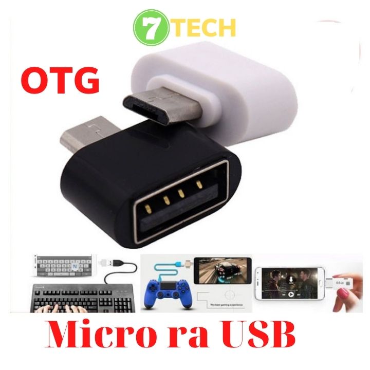 OTG Adapter Chuyển Đổi MicroUSB Sang cổng USB Kết Nối Điện thoại Android Với Thiết Bị Ngoại Vi như Bàn Phím,chuột, Micro USB,Tay Cầm game, cáp otg Micro bộ chuyển Micro sang USB otg Micro đọc dữ liệu cho Oppo Samsung Xiaomi