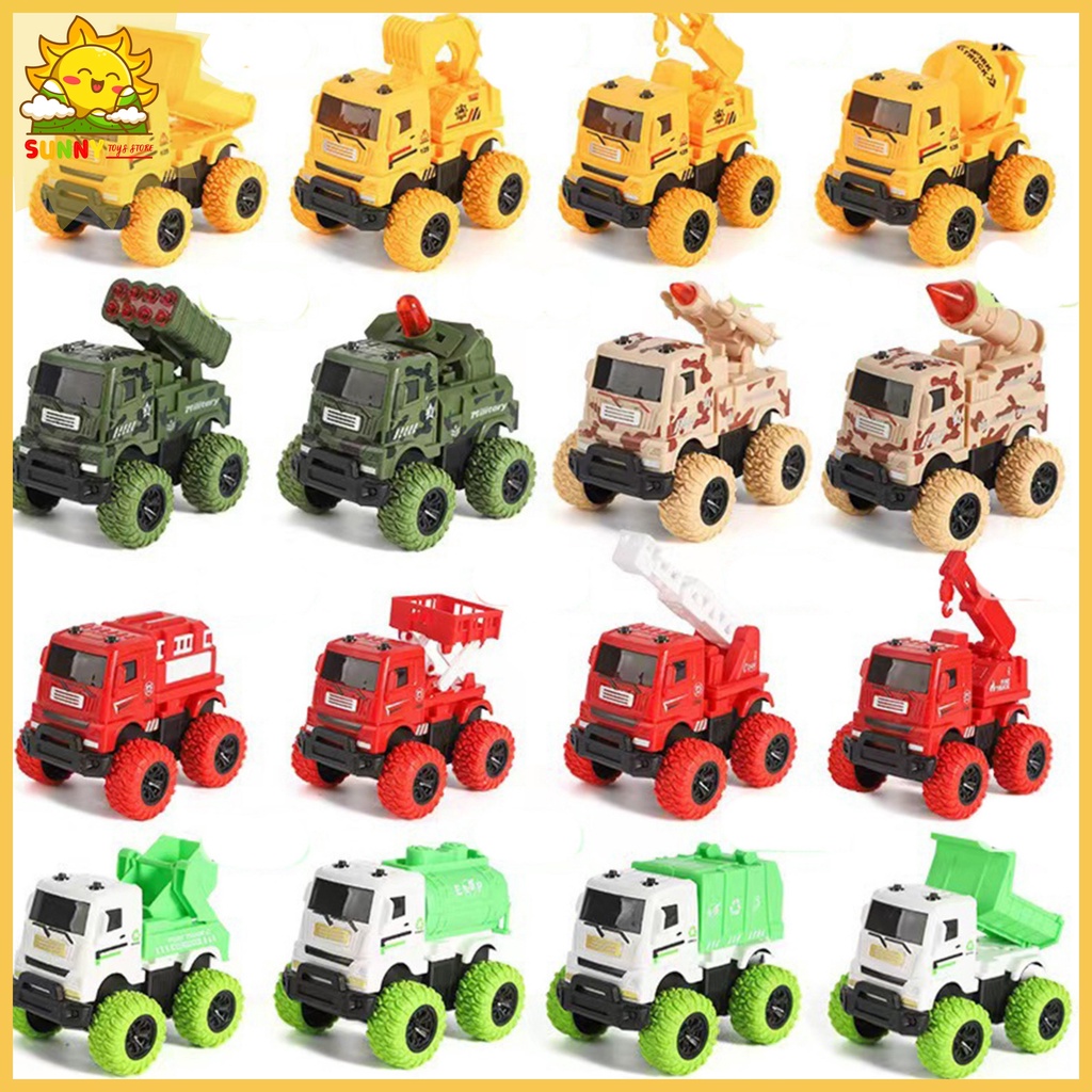 Xe ô tô đồ chơi chuyên dụng cho bé gồm 4 loại Xe Cứu Hoả Xe Quân Sự Xe