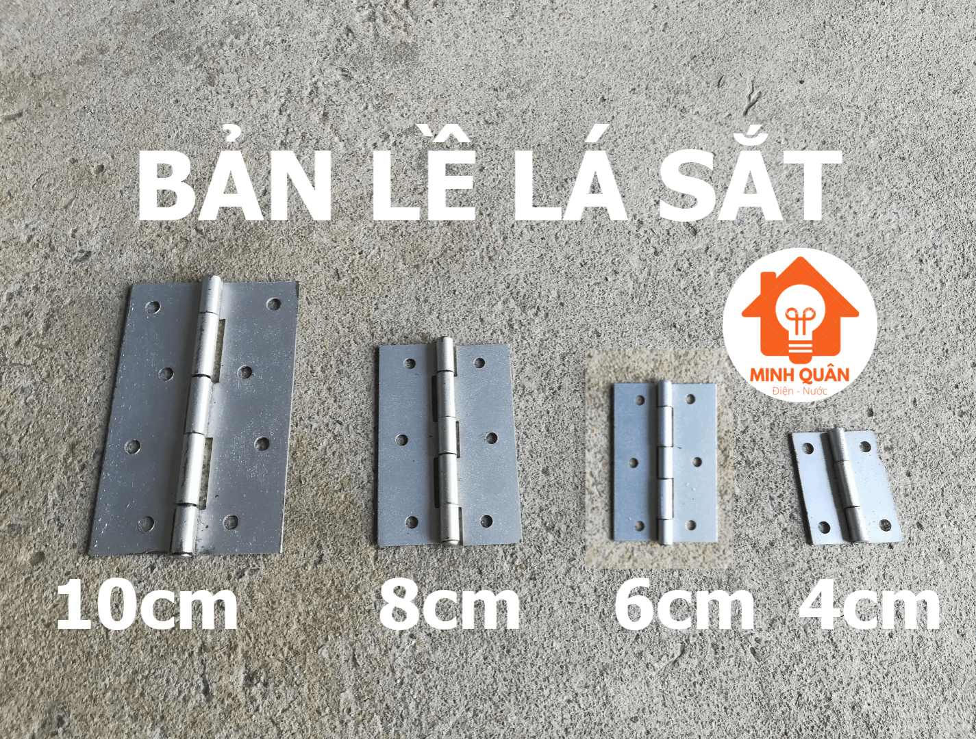 Bản lề lá sắt nhiều kích thước 4cm 6cm