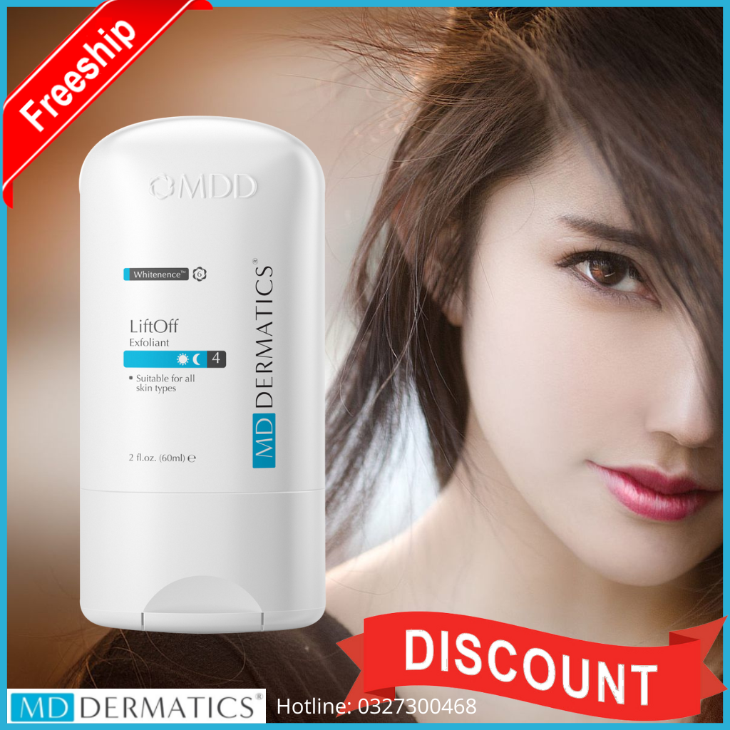 LiftOff Exfoliant Kem Xử Lý Tẩy Tế Bào Chết Tái Tạo Da 60ml (chai số 4). Mỹ phẩm MD Dermatics chính hãng phân phối bởi MDD Vietnam - Hsd mới 2026. Cam kết đổi trả sau 7 ngày