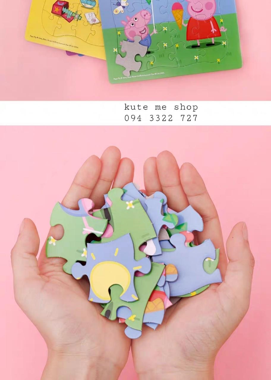 Trò chơi trí tuệ xếp hình gia đình heo peppa