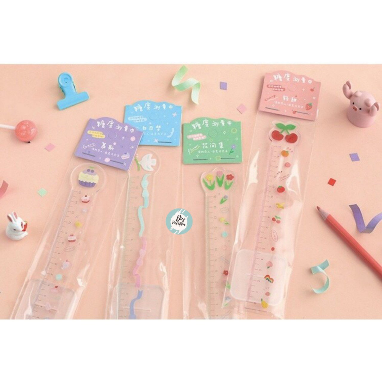 Thước nhựa cứng 15cm