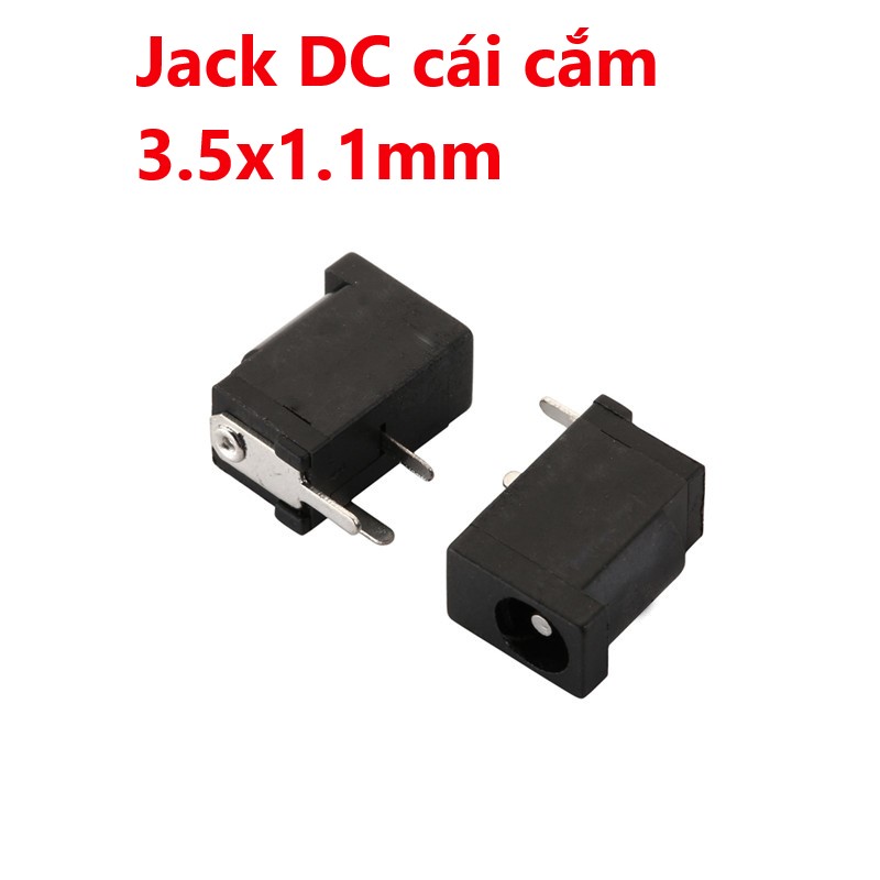 Jack dc cái cắm, hàn mạch 3.5x1.1mm